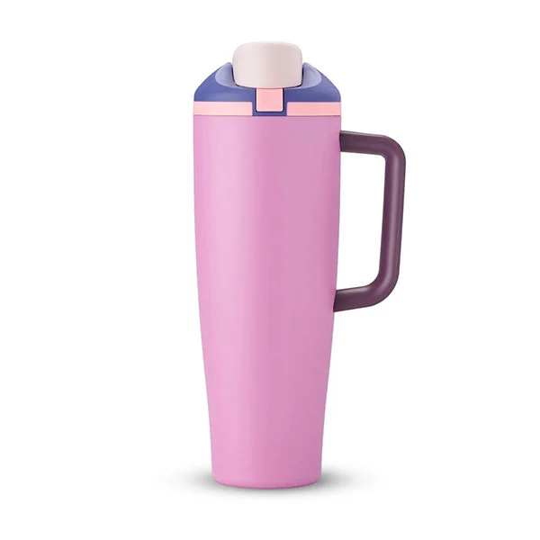 40oz ฉนวนความเย็นมือจับ 304 Tumbler Custom Stainless Steel