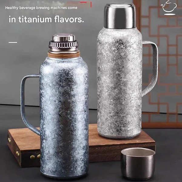 Ice Crystal Pure Titanium Water Bottle